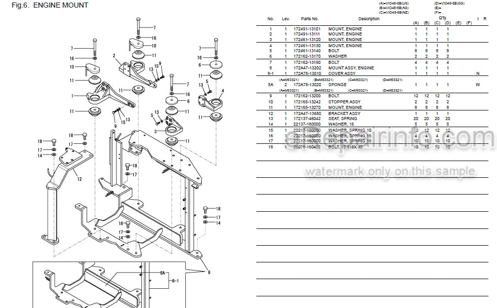Photo 3 - Yanmar VIO45-5B Parts Catalog Excavator