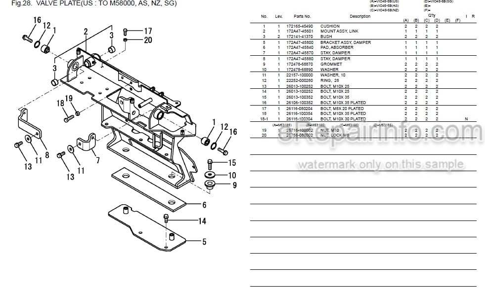 Photo 5 - Yanmar VIO45-5B Parts Catalog Excavator