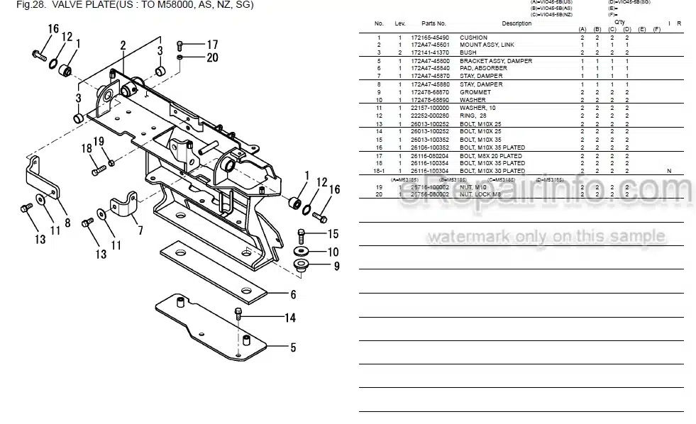 Photo 5 - Yanmar VIO45-5B Parts Catalog Excavator