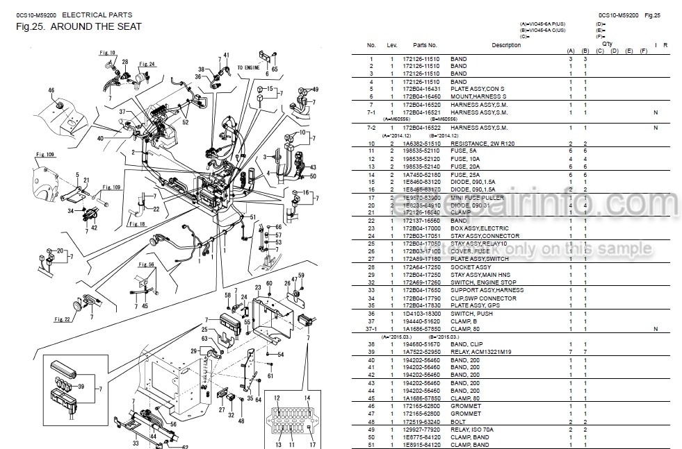 Photo 6 - Yanmar VIO050-6B Parts Catalog Excavator