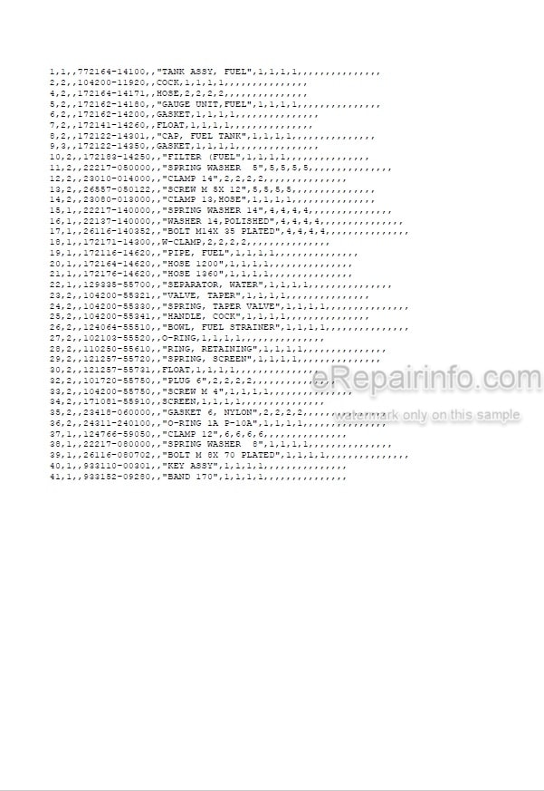Photo 5 - Yanmar VIO50-1 Parts Catalog Excavator