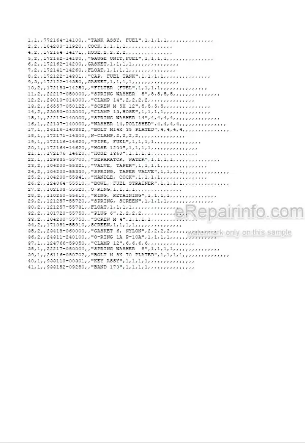 Photo 5 - Yanmar VIO50-1 Parts Catalog Excavator