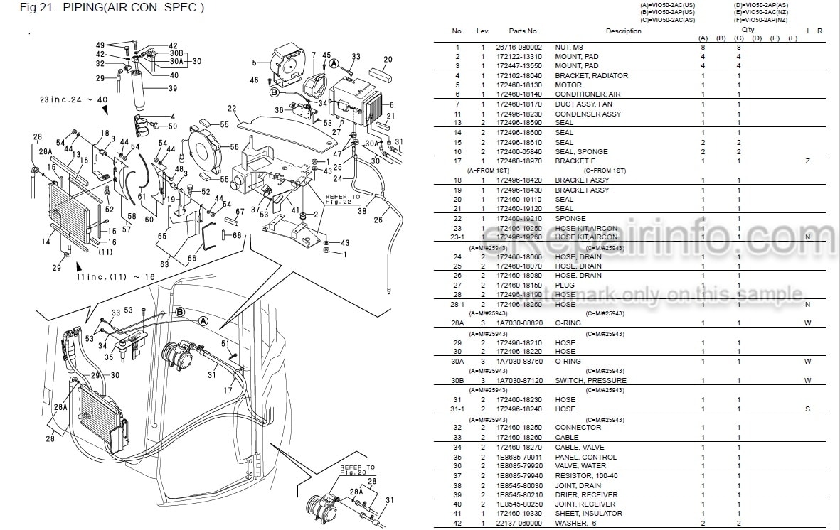 Photo 5 - Yanmar VIO50-2A Parts Catalog Excavator