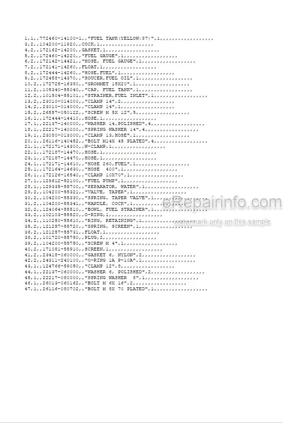 Photo 5 - Yanmar VIO50-2 Parts Catalog Excavator