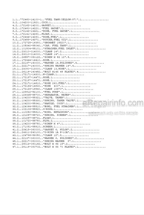 Photo 5 - Yanmar VIO50-2 Parts Catalog Excavator