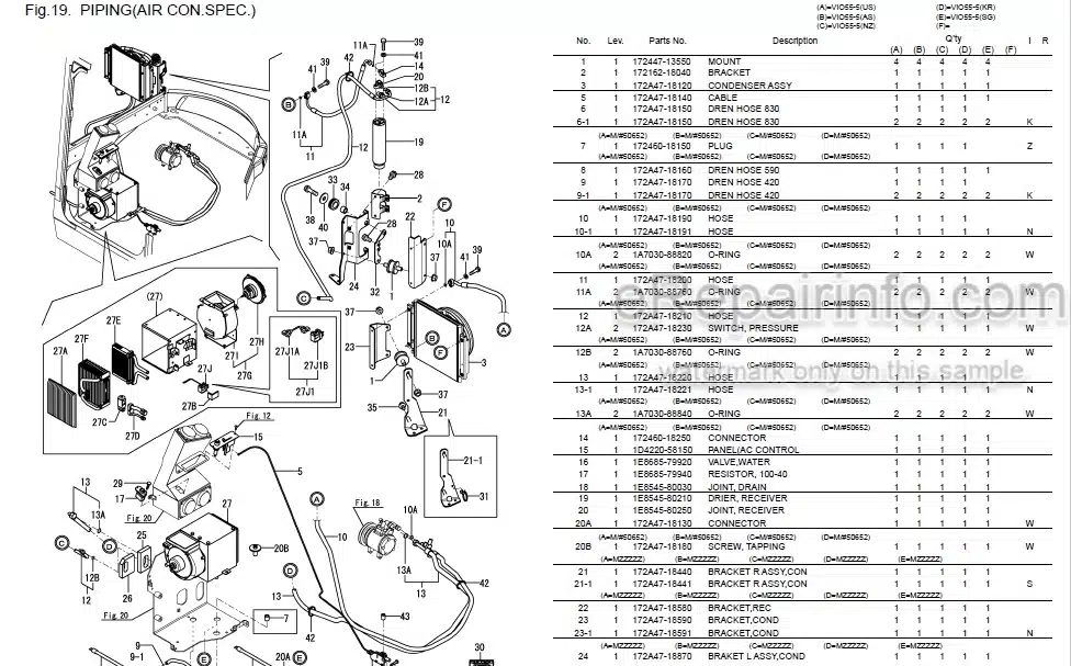 Photo 5 - Yanmar VIO55-5 Parts Catalog Excavator