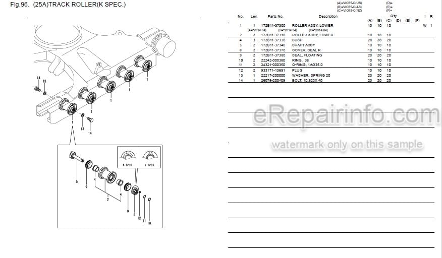 Photo 5 - Yanmar VIO75-C Parts Catalog Excavator