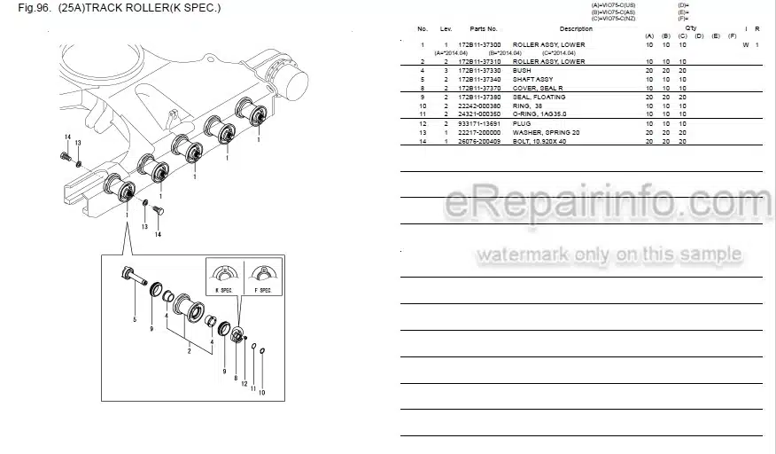 Photo 5 - Yanmar VIO75-C Parts Catalog Excavator