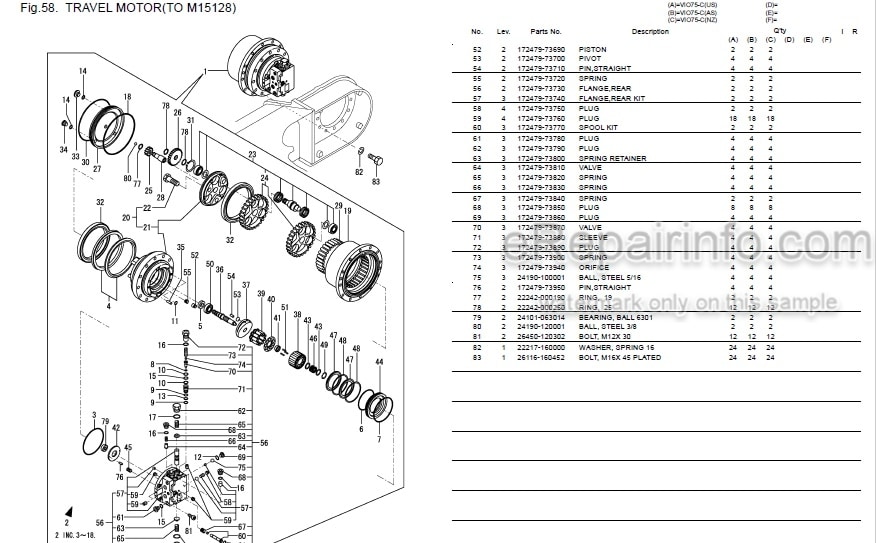 Photo 4 - Yanmar VIO75-C Parts Catalog Excavator