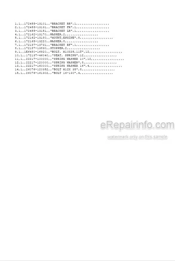 Photo 5 - Yanmar VIO75 Parts Catalog Excavator