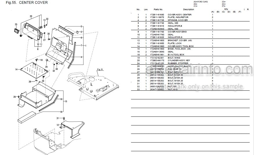 Photo 1 - Yanmar VIO82 Parts Catalog Excavator