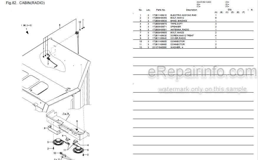 Photo 5 - Yanmar VIO82 Parts Catalog Excavator