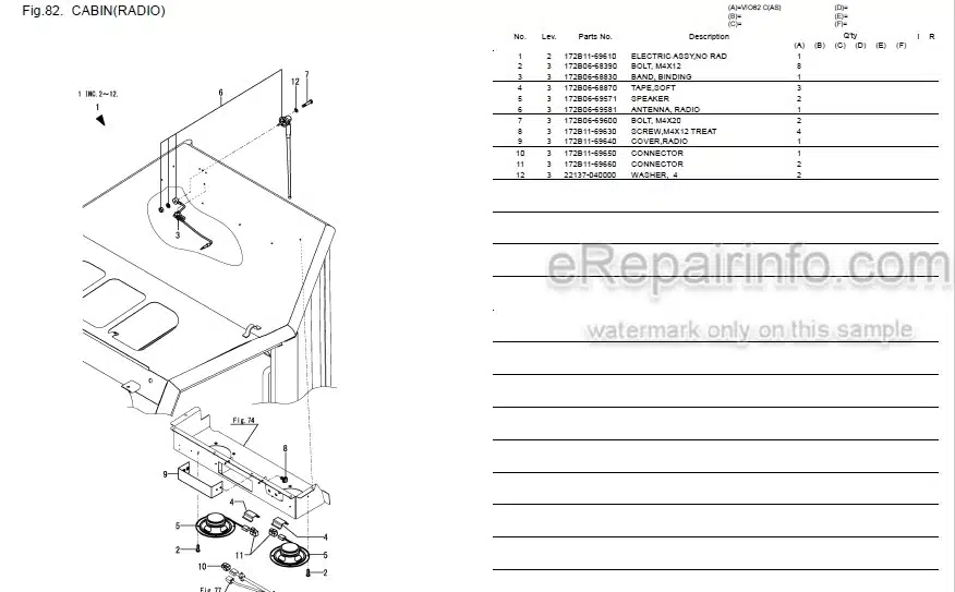 Photo 5 - Yanmar VIO82 Parts Catalog Excavator