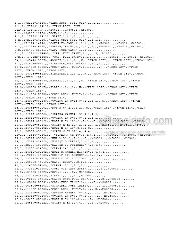 Photo 4 - Yanmar YB101 B10 Parts Catalog Excavator