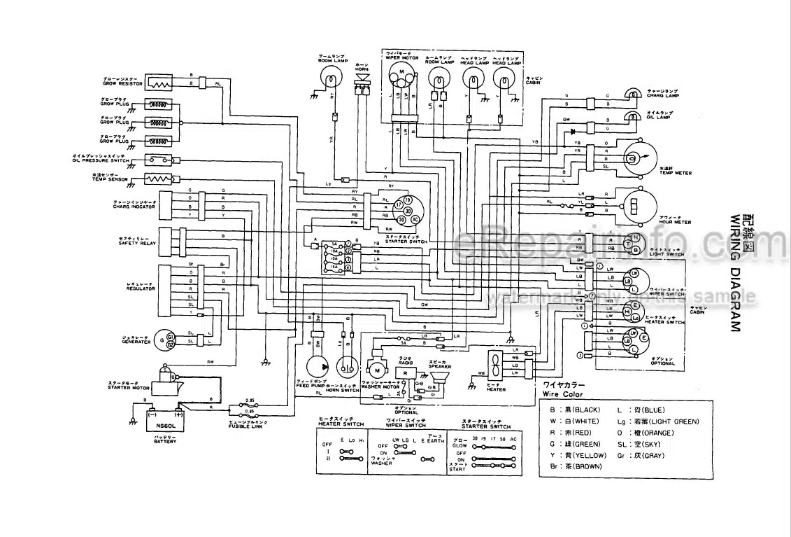 Photo 3 - Yanmar YB121U YB151U YB121U-2 YB151U-2 Parts Catalog Excavator