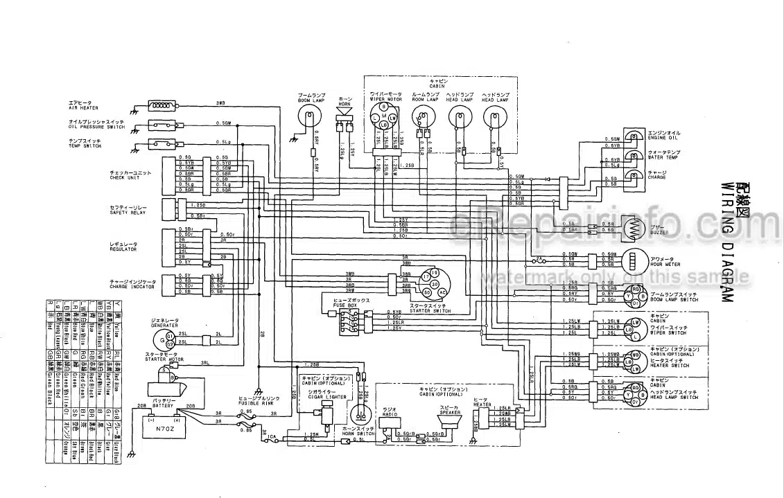 Photo 3 - Yanmar YB221U YB221UZ B22 B22-1 Parts Catalog Excavator
