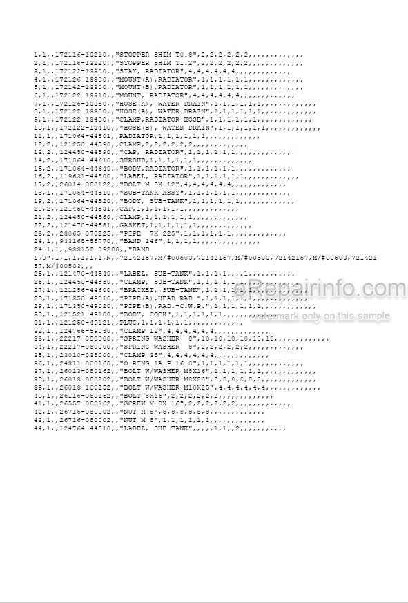Photo 5 - Yanmar YB271 B27 B27-1 Parts Catalog Excavator