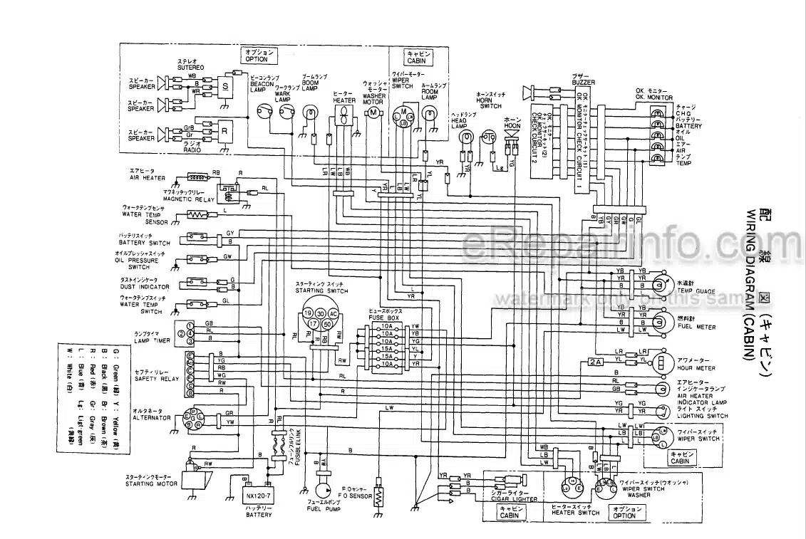 Photo 3 - Yanmar YB401 YB401-2 Parts Catalog Excavator