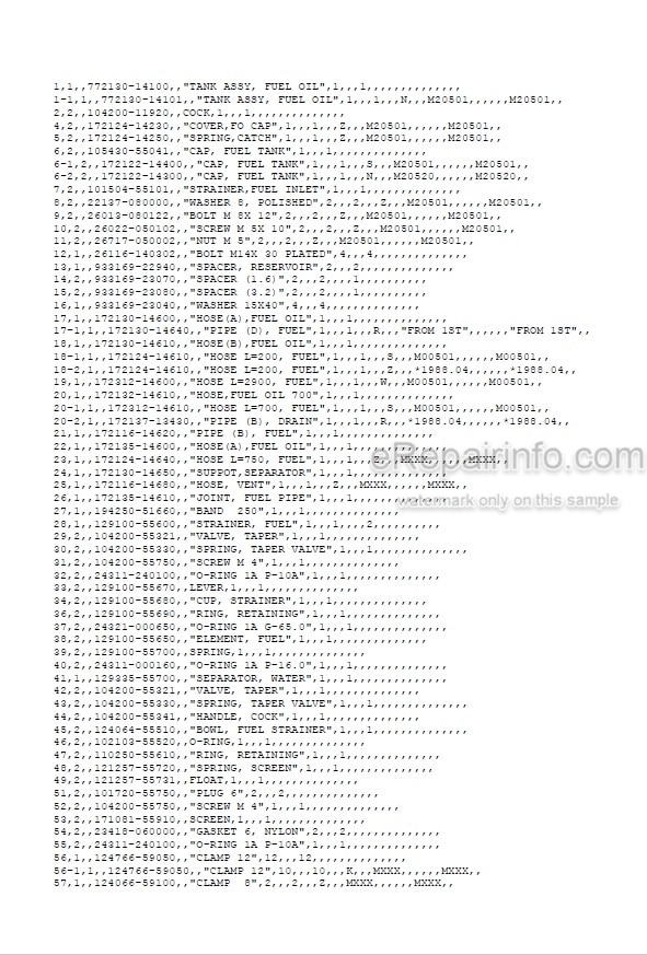 Photo 5 - Yanmar YB401 YB401-2 Parts Catalog Excavator