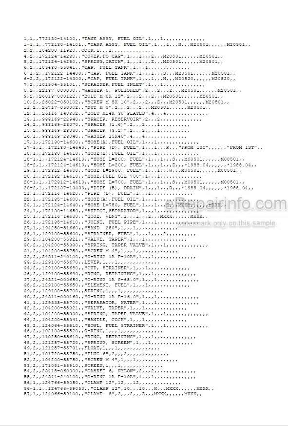 Photo 5 - Yanmar YB401 YB401-2 Parts Catalog Excavator