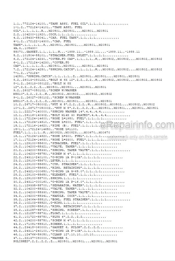 Photo 5 - Yanmar YB451 YB501 YB451-2 YB501-2 Parts Catalog Excavator