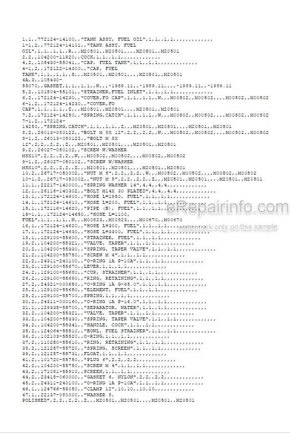 Photo 5 - Yanmar YB451 YB501 YB451-2 YB501-2 Parts Catalog Excavator