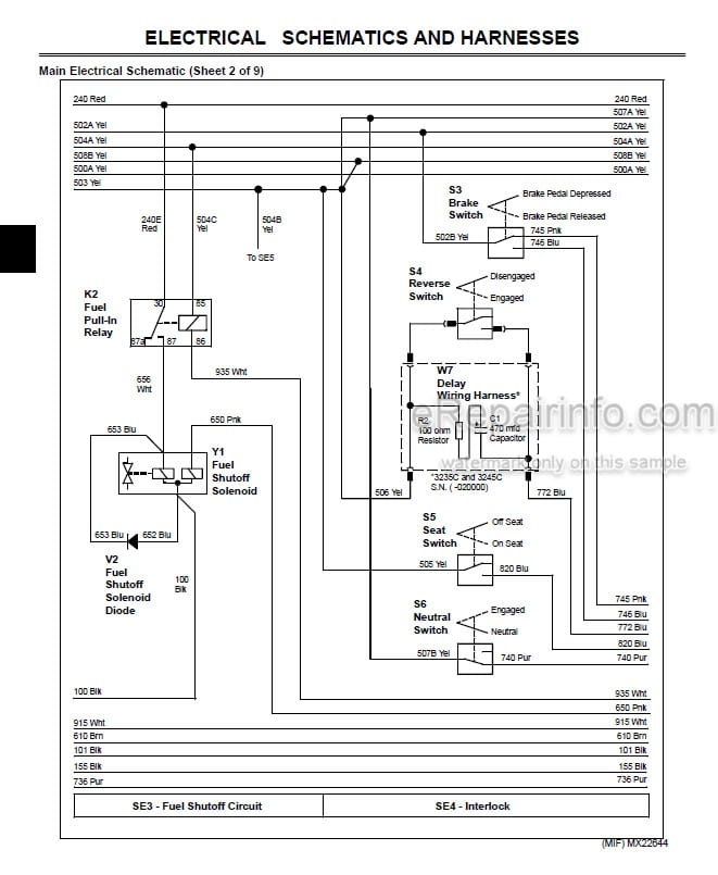 Photo 4 - John Deere 3225C 3235C 3245C Technical Manual Lightweight Fairway Mower TM2105