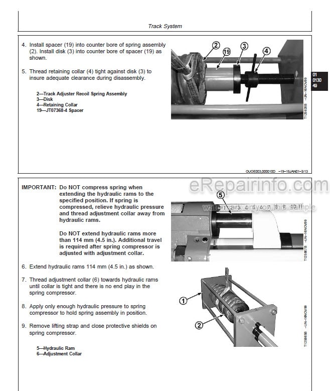 Photo 1 - John Deere 550LC Repair Manual Excavator TM1808