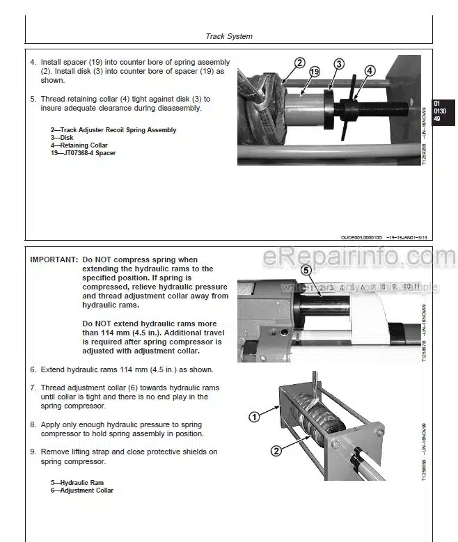 Photo 1 - John Deere 550LC Repair Manual Excavator TM1808