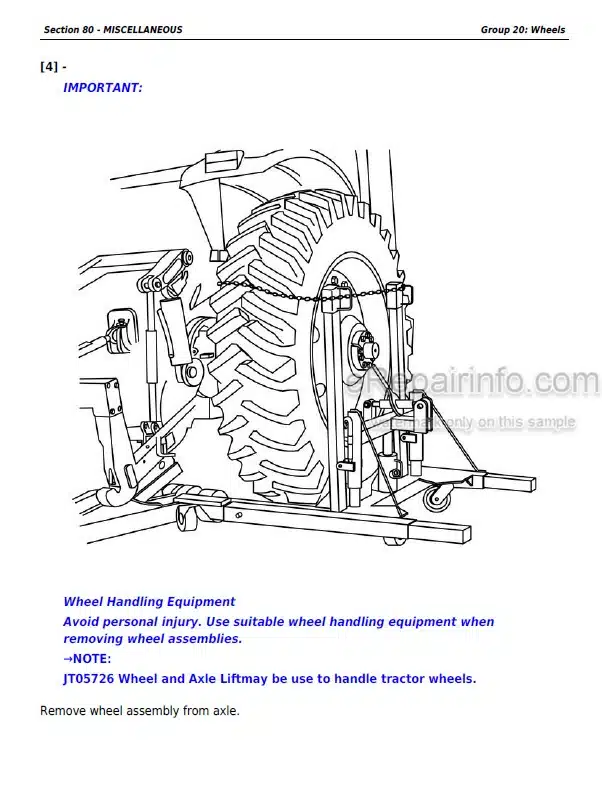 Photo 5 - John Deere 7185J 7195J 7205J 7210J 7225J Repair Service Manual Tractor TM802119