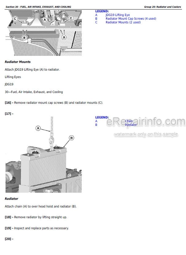 Photo 6 - John Deere 9460RT 9150RT 9560RT Repair Manual Tractor TM110919