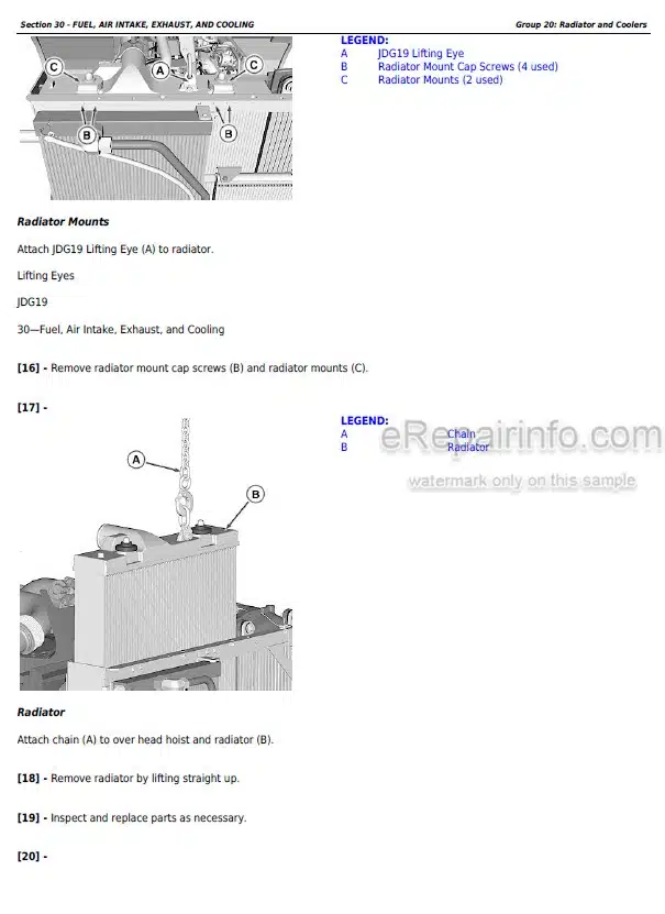 Photo 6 - John Deere 9460RT 9150RT 9560RT Repair Manual Tractor TM110919