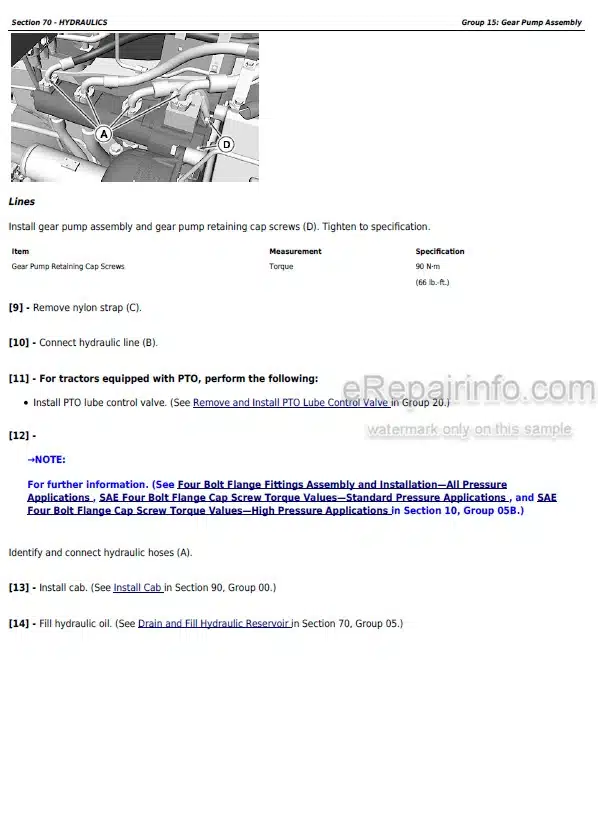 Photo 3 - John Deere 9370R 9420R 9470R 9520R 9570R 9620R 9470RX 9520RX 9570RX 9620RX Repair Manual Tractor TM119519