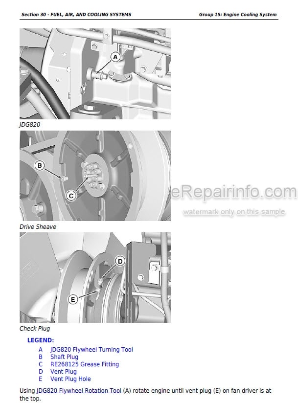 Photo 6 - John Deere FD440V FD501V FD590V FD620D Component Technical Manual K Series Liquid Cooled Engine CTM93