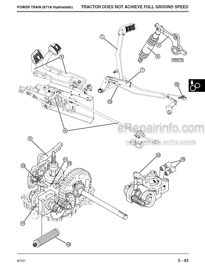 Photo 5 - John Deere GX355 Technical Manual Lawn And Garden Tractor TM1974