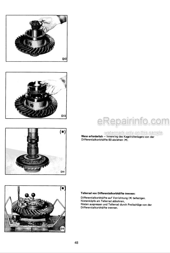 Photo 6 - Komatsu 50E 60E 70E Repair Manual Wheel Loader Transmission G426 2974989M1