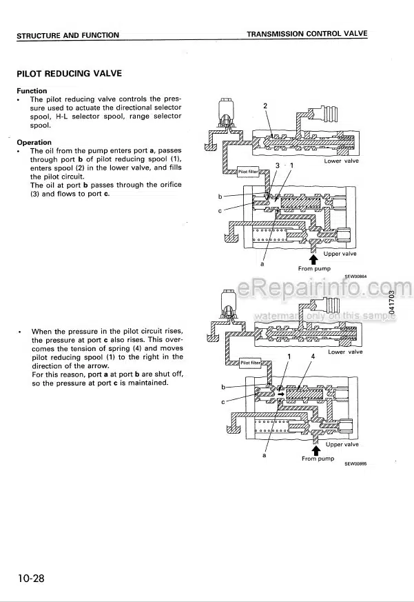 Photo 6 - Komatsu Avance WA180-3 Shop Manual Wheel Loader SEBM005804 SN 50001-