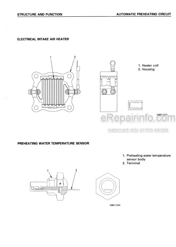 Photo 5 - Komatsu Avance WA180-3 Shop Manual Wheel Loader SEBM005804 SN 50001-