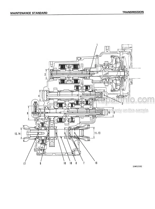 Photo 3 - Komatsu Avance WA300L-3 Shop Manual Wheel Loader SEBM017300 SN 53001-