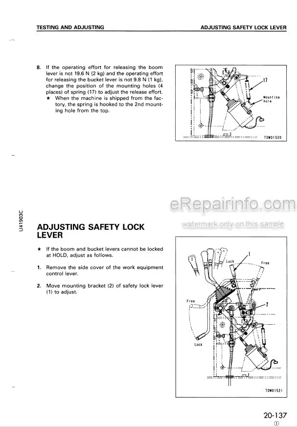 Photo 6 - Komatsu Avance WA320-3 Shop Manual Wheel Loader SEBM006006 SN 50001-