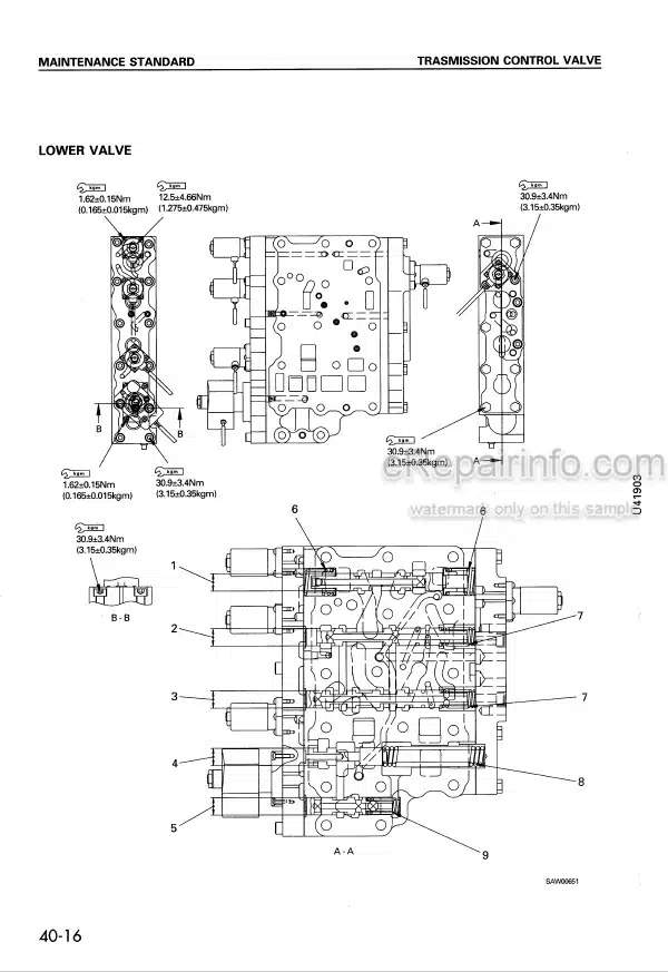 Photo 5 - Komatsu Avance WA320-3 Shop Manual Wheel Loader SEBM006006 SN 50001-