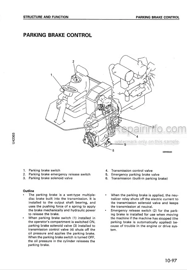 Photo 5 - Komatsu Avance WA380-3 Shop Manual Wheel Loader SEBM006105 SN 50001-