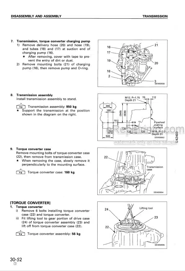 Photo 7 - Komatsu PC5500-6 Shop Manual Hydraulic Mining Shovel SMPC550015027D SN 15027