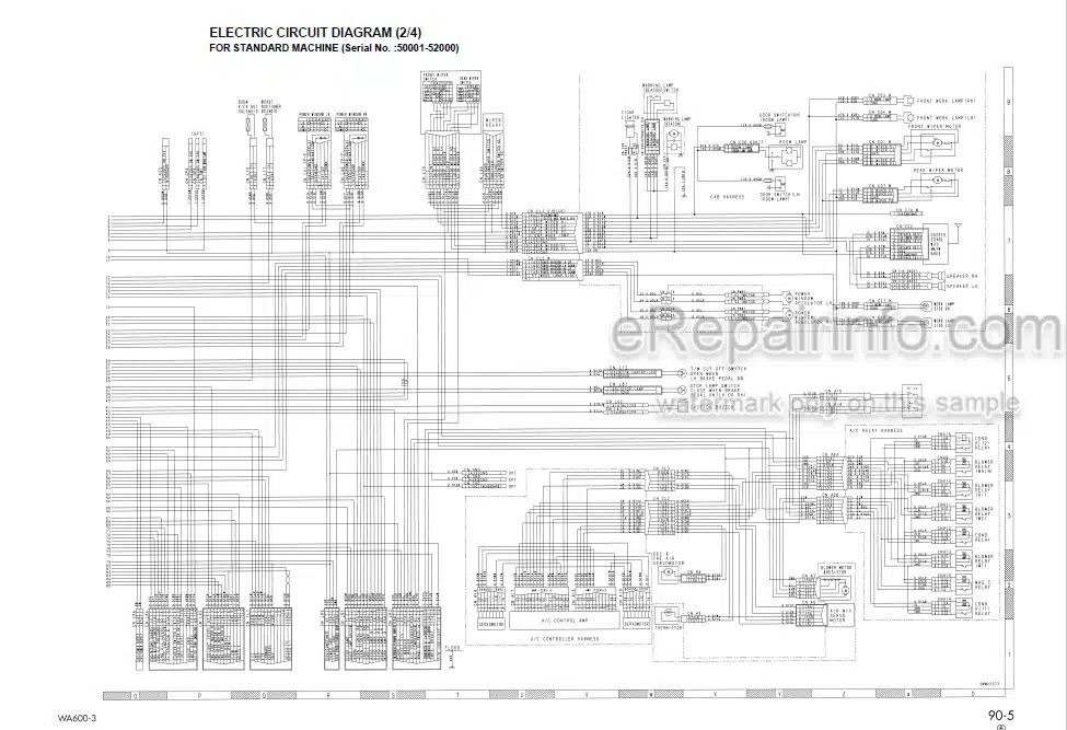 Photo 4 - Komatsu Avance WA600-3 WA600-3D TBG Spec Shop Manual Wheel Loader SEBM013218 DN 50001-