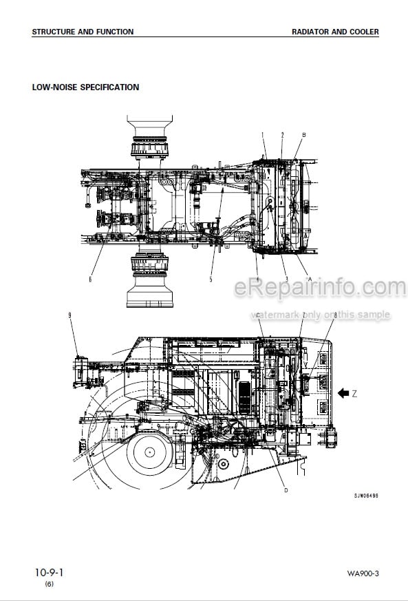 Photo 3 - Komatsu Avance WA900-3 Shop Manual Wheel Loader SEBM013514 SN 50001-