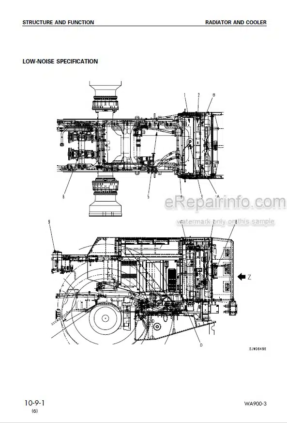Photo 3 - Komatsu Avance WA900-3 Shop Manual Wheel Loader SEBM013514 SN 50001-