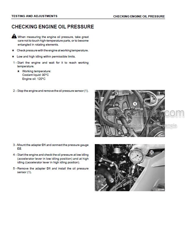 Photo 7 - Komatsu SK1026-5N Shop Manual Skid Steer Loader CEBM014201 SN A80001-