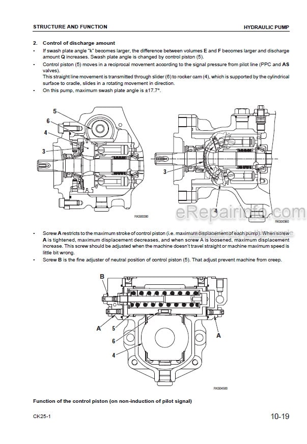 Photo 3 - Komatsu CK25-1 Shop Manual Crawler Skid Steer Loader WEBM007000 SN F00003-