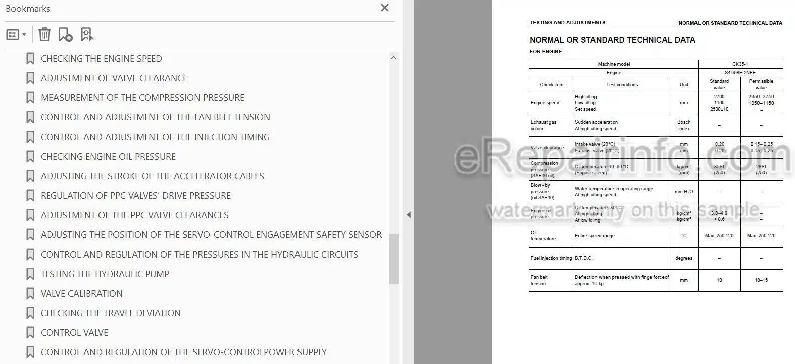 Photo 3 - Komatsu CK35-1 Shop Manual Crawler Skid Steer Loader WEBM007100 SN F00003-