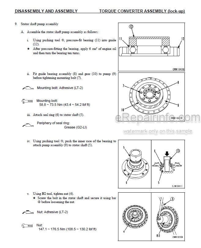 Photo 3 - Komatsu Galeo WA450-5L WA480-5L Shop Manual And Supplement Wheel Loader CEBM009605